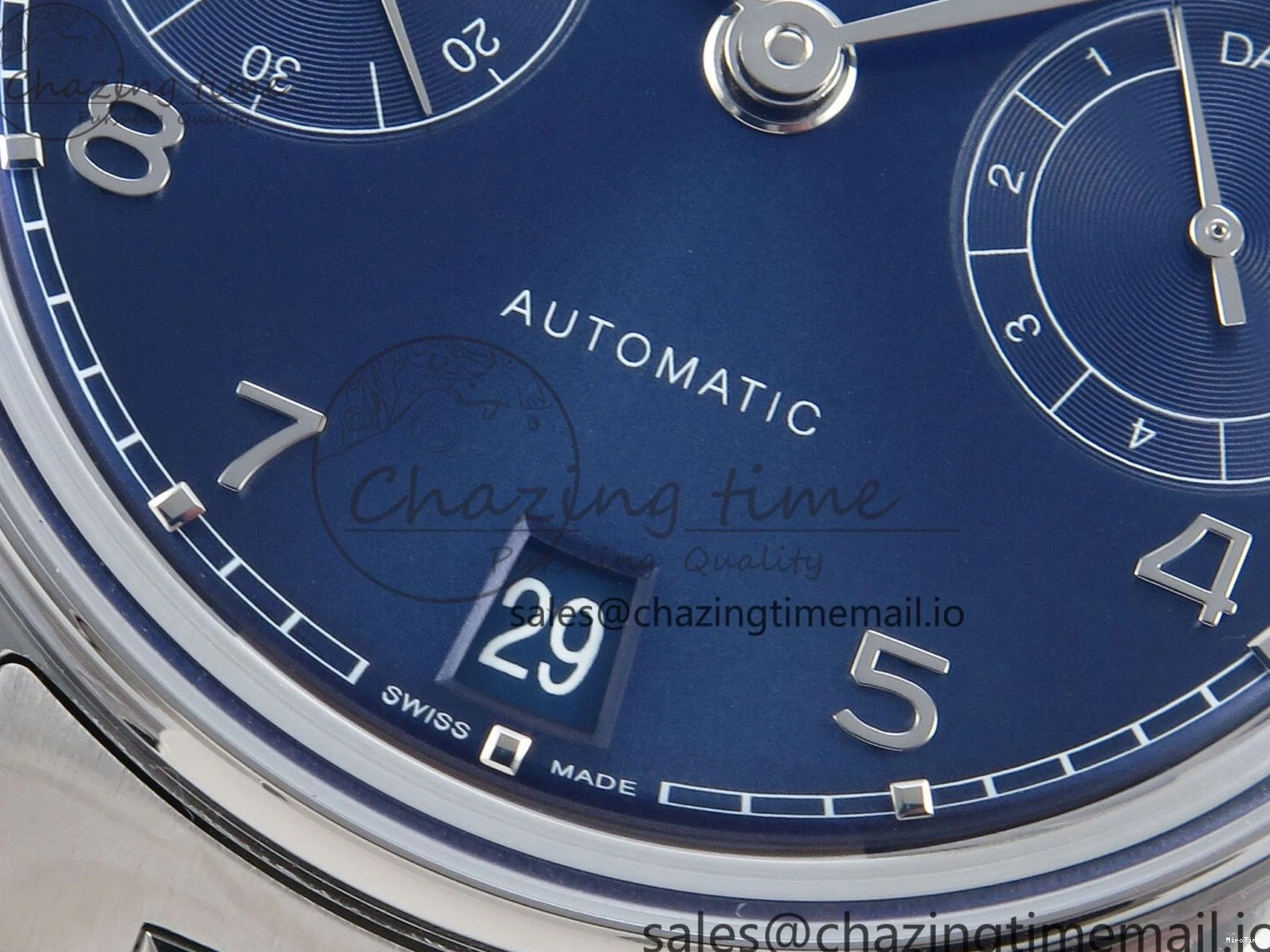 MIROTIME 1221 Portugieser Auto IWC0562E APSF 1:1 Best Edition Blue Dial on SS Bracelet A Timeless 6997